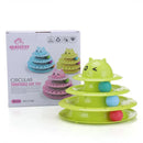 Color Cat Toy Cat Toy Three-layer Round ( UAE Delivery Time: 1-3 Day )