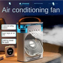 3 In 1 Small Air Cooler LED Night Light Portable Humidifier Air Adjustment Fan For Office & Home